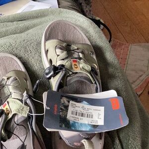 Salomon Light Green and Gray Women's Sport Sandals